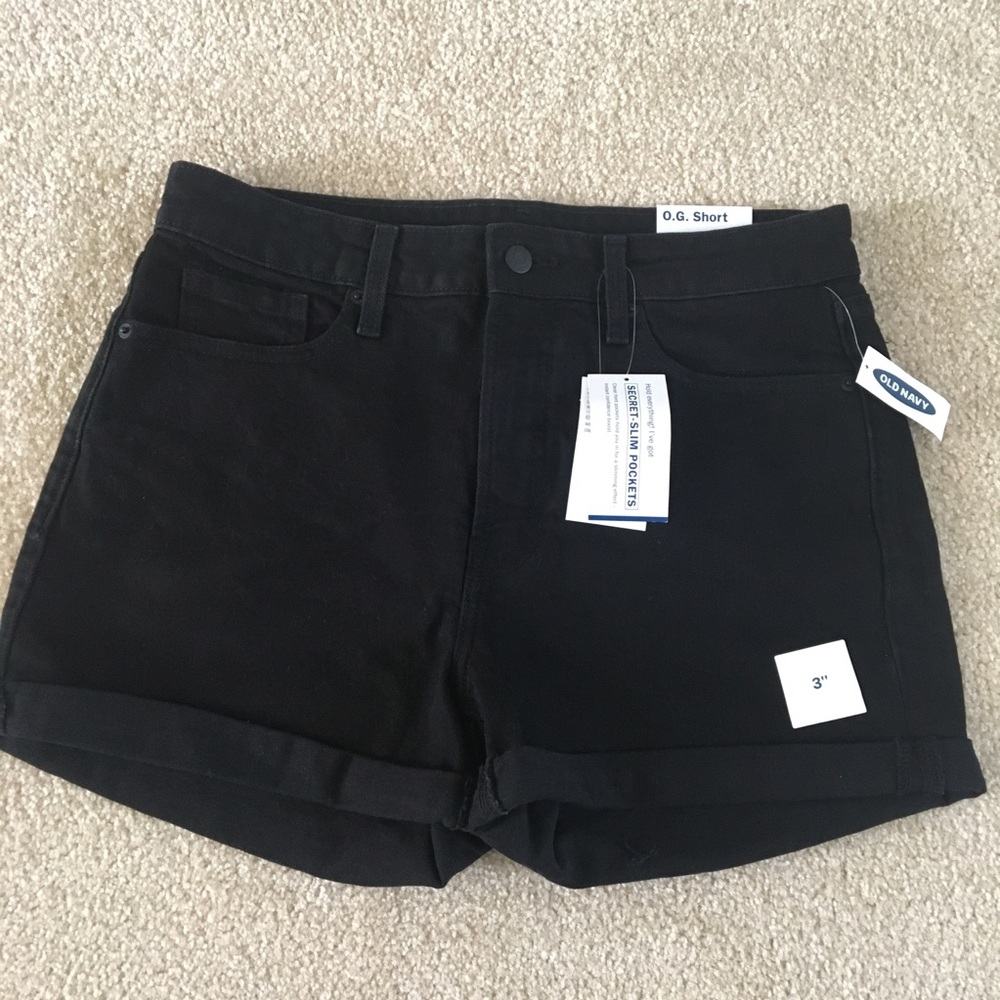 Old Navy black jean shorts